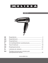 Melissa HAIR BLOWER 635-101 Ohjekirja