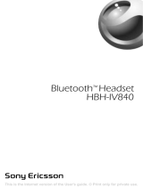 Sony Ericsson Bluetooth HBH-IV840 Ohjekirja