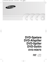 Samsung DVD-HD870 Omistajan opas