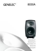 Genelec 8030 Käyttö ohjeet