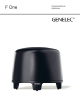 Genelec F One Active Subwoofer Käyttö ohjeet