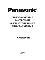 Panasonic TX43E303E Käyttö ohjeet