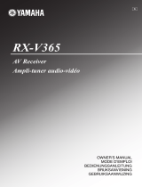 Yamaha RX-V365 Omistajan opas