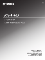 Yamaha RX-V465 Omistajan opas