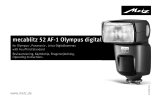 Metz mecablitz 52 AF-1 digital Olympus GB/S/SF/DK/LV Ohjekirja