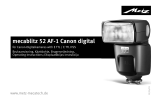 Metz mecablitz 52 AF-1 digital Canon GB/S/SF/DK/LV Ohjekirja