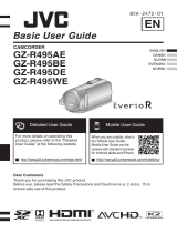 JVC GZ-R495 Käyttö ohjeet