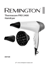 Remington D5720 Thermacare PRO 2400 Hairdryer Ohjekirja