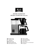 Melitta AromaSignature Deluxe Kaffeemaschine Omistajan opas