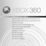 Microsoft Xbox 360 Cable audio vidéo haute définition VGA Käyttöohjeet
