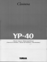 Yamaha YP-40 Omistajan opas