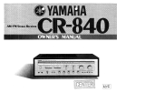 Yamaha CR-840 Ohjekirja