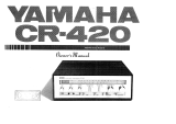 Yamaha CR-420 Ohjekirja