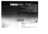 Yamaha RX-730 Omistajan opas
