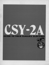 Yamaha CSY-2A Omistajan opas