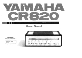 Yamaha CR-820 Omistajan opas