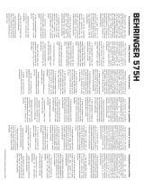 Behringer EUROLIGHT 575H Safety Instructions