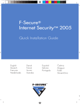 F-SECURE F-Secure Internet Security 2005 Ohjekirja
