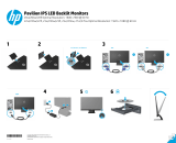 HP Pavilion 25bw 25-inch Diagonal IPS LED Backlit Monitor Ohjekirja