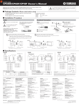 Yamaha CP1SF Omistajan opas