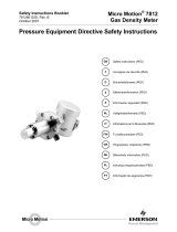 Micro Motion Pressure Equipment Directive - Model 7812 Omistajan opas