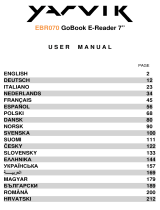 Yarvik GoBook 7” E-Reader Ohjekirja