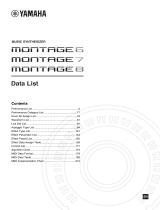 Yamaha MONTAGE6 Datalehdet