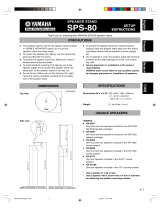 Yamaha SPS-80 Omistajan opas