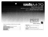 Yamaha M-70 Omistajan opas