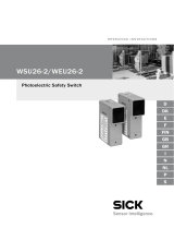 SICK WSU26-2/WEU26-2 Photoelectric Safety Switch Käyttö ohjeet