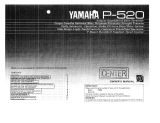 Yamaha P-520 Omistajan opas