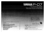 Yamaha P-07 Omistajan opas