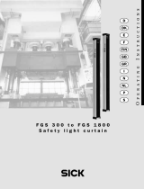 SICK FGS 300 to FGS 1800 Safety light curtain Käyttö ohjeet