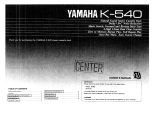 Yamaha K-540 Omistajan opas