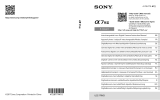 Sony Série ILCE-7RM3 Ohjekirja