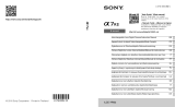 Sony A7R II Ohjekirja