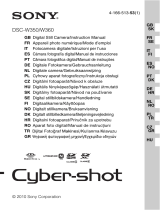 Sony Série cyber shot dsc w350b Ohjekirja