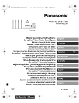Panasonic SCBTT500WEG Omistajan opas