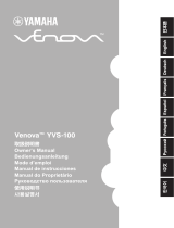 Yamaha YVS-100 Venova Ohjekirja