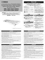 Yamaha MBL-832A Omistajan opas