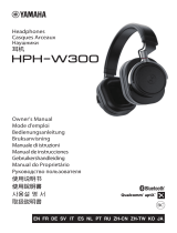 Yamaha HPH-W300 Omistajan opas