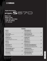 Yamaha PSR-S670 Datalehdet