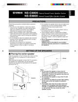 Yamaha NS-E8800 Omistajan opas