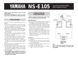 Yamaha NS-E105 Ohjekirja
