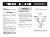 Yamaha NS-E60 Ohjekirja