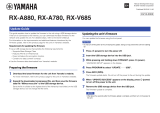 Yamaha RX-A780 Ohjekirja