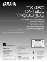 Yamaha TX480 Ohjekirja