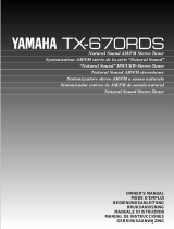 Yamaha TX-670RDS Ohjekirja