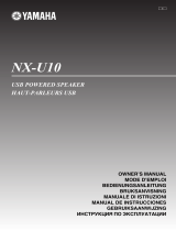 Yamaha NX-U10 Omistajan opas