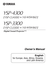 Yamaha YSP-3300 Omistajan opas